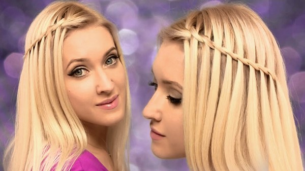 Braid trança em cabelo médio com uma foto