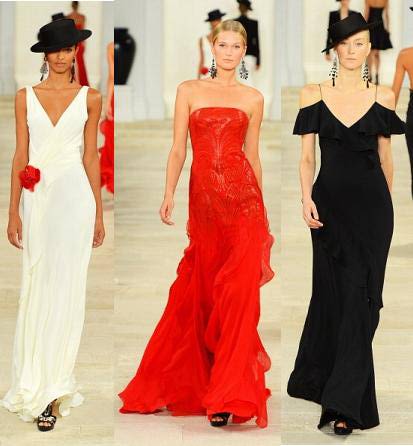 Os vestidos de noite longos e curtos mais elegantes de primavera e verão de 2013