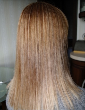 Coloração em seda Chi: foto de cabelo antes e depois