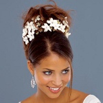 Penteados de casamento com flores