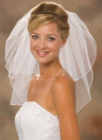 Penteados de casamento com véu curto Penteados de casamento com véu curto