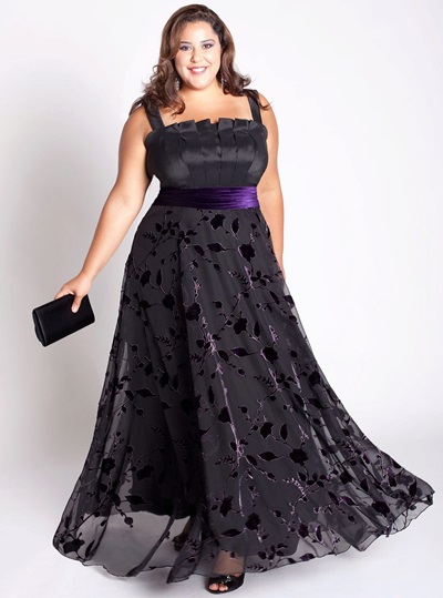 Bonitos vestidos de noite para mulheres gordas