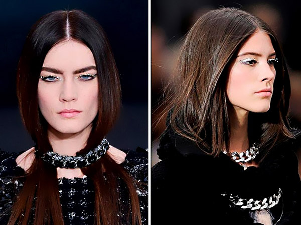 Cabelo dobrado sob o colar - o outono real deitado - 2016
