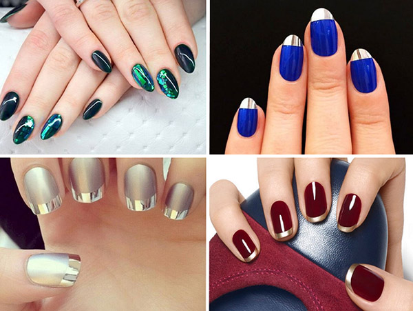 Manicure "Espelho" - Outono tendência-2016