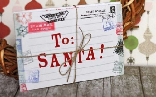 Letras originais para Papai Noel de crianças e adultos