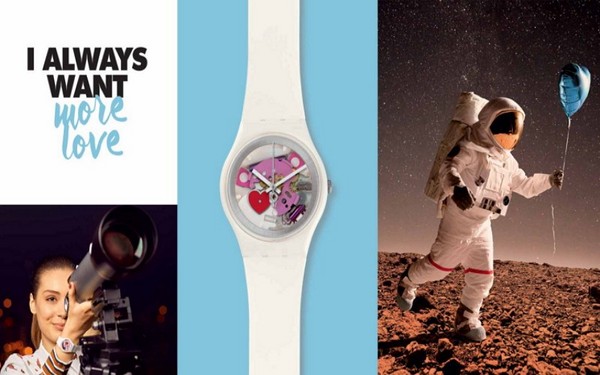 Mais amor: uma surpresa da marca de relógios suíça Swatch
