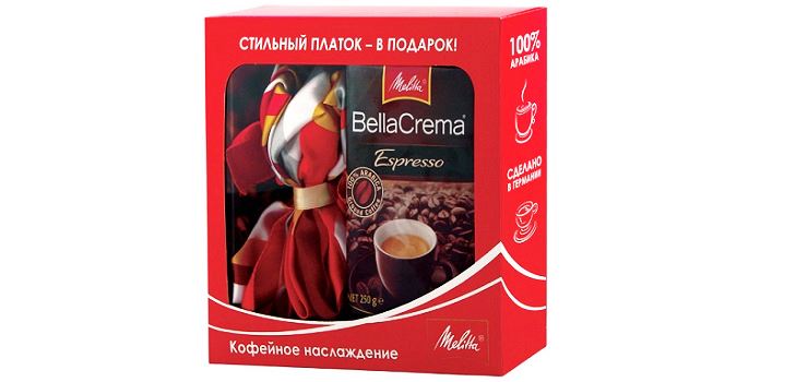 Dois prazeres em um: um conjunto de presentes de Melitta com um cachecol elegante