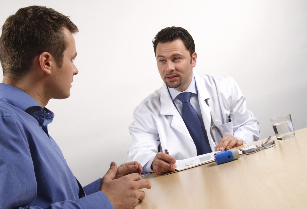 conversa com um médico