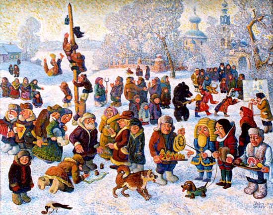 Como desenhar Shrovetide? Desenhe férias de primavera com as crianças