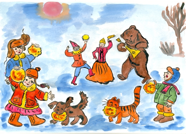 Como desenhar Shrovetide? Desenhe férias de primavera com as crianças