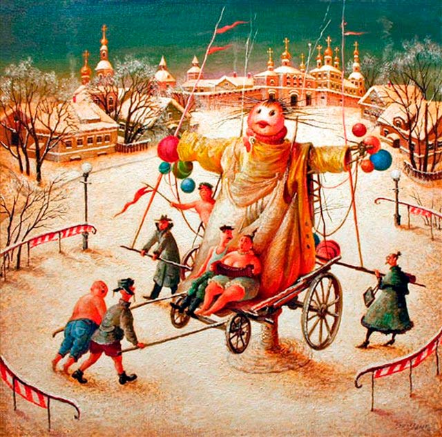 Como desenhar Shrovetide? Desenhe férias de primavera com as crianças