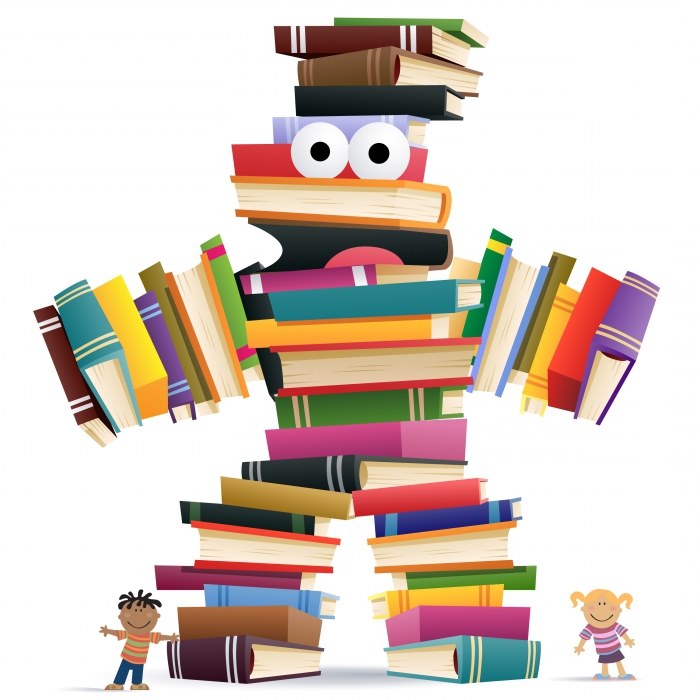 robô de livros