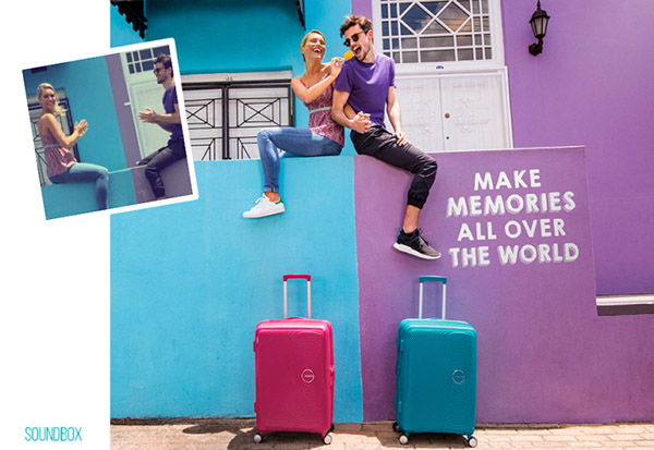 Verão na estrada: malas brilhantes American Tourister Soundbox