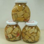 Marinado de cogumelos brancos
