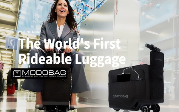 Modobag para viagens vívidas: a primeira mala motorizada