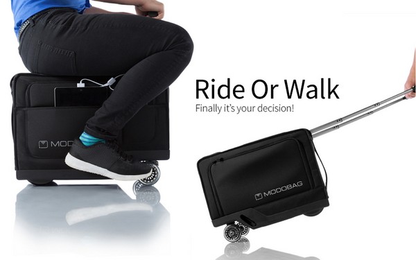 Modobag para viagens vívidas: a primeira mala motorizada