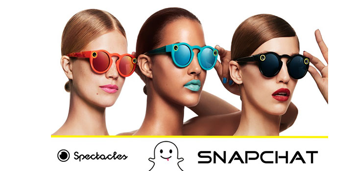 Novo de Snapchat: Óculos de óculos com modo de vídeo