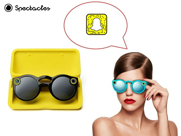 Novo de Snapchat: Óculos de óculos com modo de vídeo