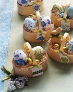 Decorações de Páscoa para a mesa festiva
