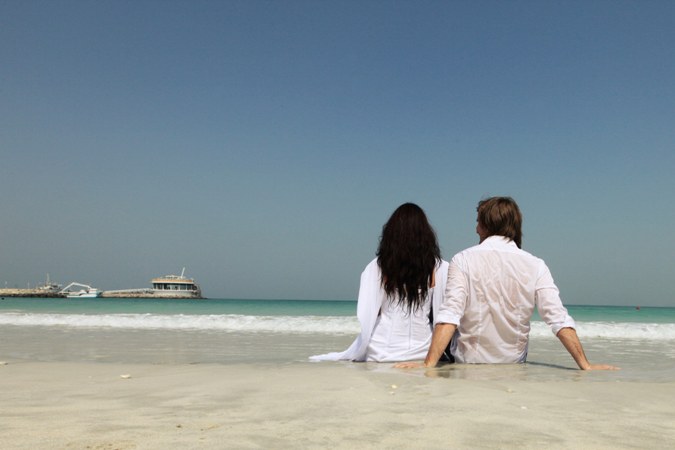 casal pelo mar