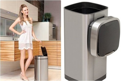 EKO touch-sensitive bin: técnica "inteligente" para manter a ordem
