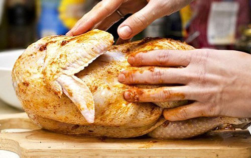 Frango apetitoso no forno