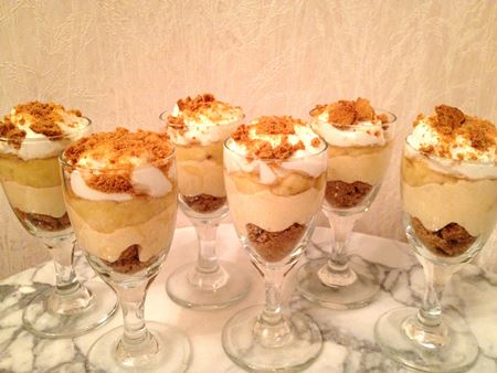 Sobremesa de receita de queijo cottage com foto