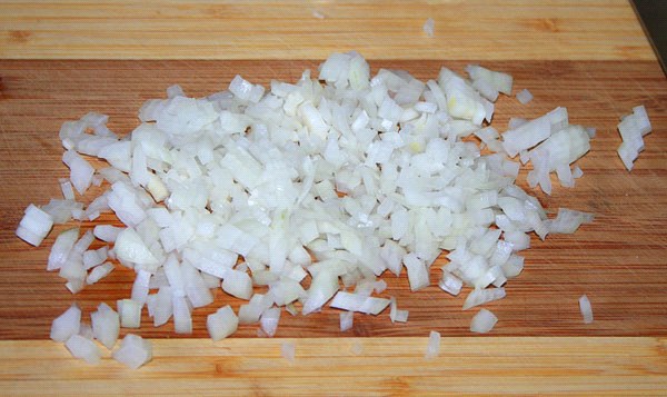 cebolas picadas
