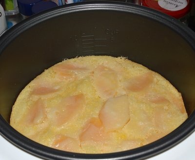 Torta de maçã fotorreceptora no multivark