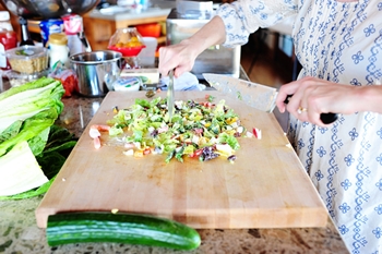 Foto da receita para uma salada leve e original para o aniversário de "Nova York"