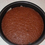Foto de uma receita de bolo de chocolate 