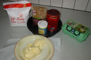 Foto de uma receita de bolo de chocolate 
