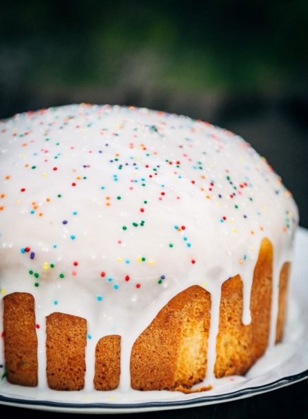 Glaze for cake com uma foto