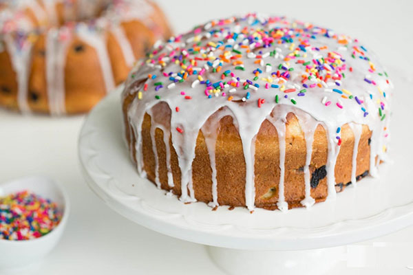 Glaze for cake com uma foto