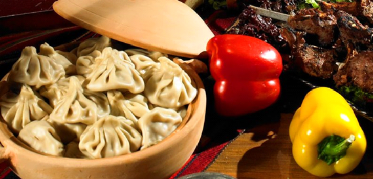 khinkali em georgiano