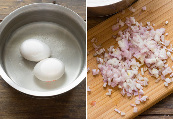 A idéia de um almoço de verão: torradas com salmão e uma salada de espargos quentes