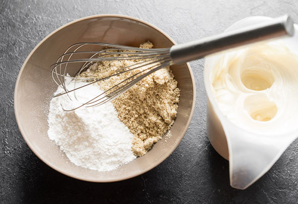 Receita elegante e simples para merengue de noz