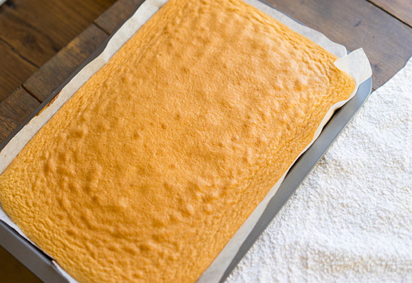 Uma receita refinada: um rolo com creme cremoso