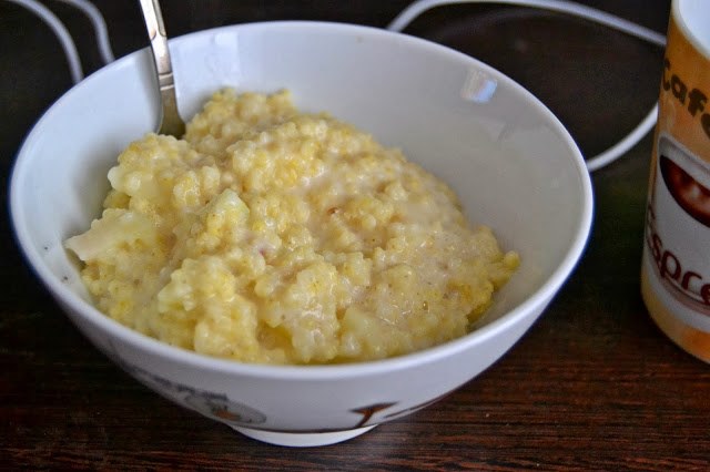 mingau com batatas cana com batatas