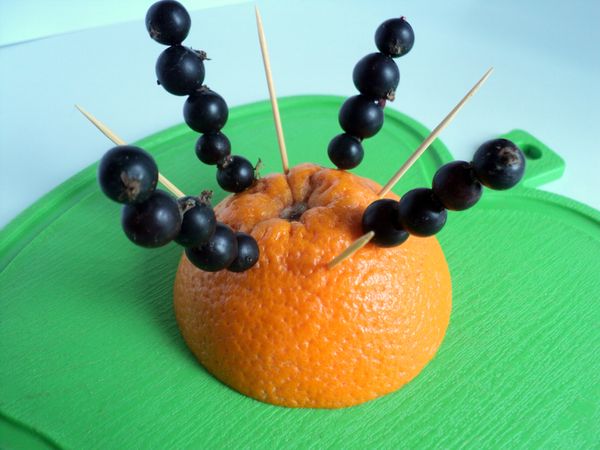 Serviço e servir belas frutas
