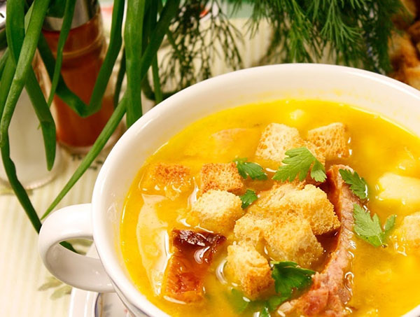Como cozinhar sopa de ervilhas
