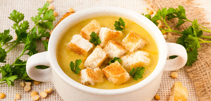 Como cozinhar sopa de ervilhas