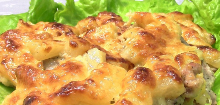 Batata com carne picada em francês: receitas no forno e no multivark