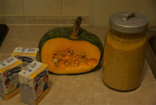 millet com água quente