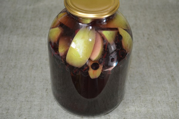 Compota de chokeberry ashberry