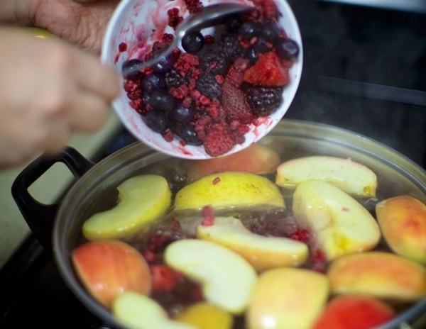 Compota de chokeberry ashberry