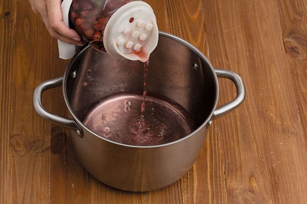 Compota de groselha para o inverno