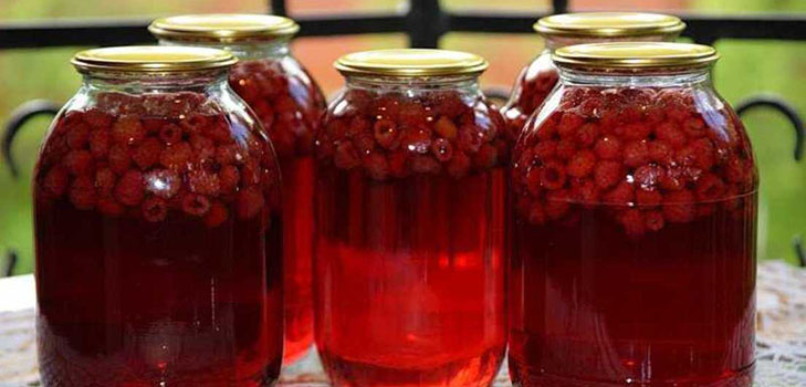 Contagem deliciosa de framboesas para o inverno