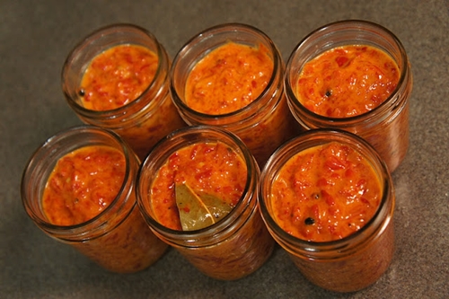 Como preservar pimenta búlgara para o inverno - receita fotográfica passo a passo Foto receita para a conservação da pimenta búlgara para o inverno
