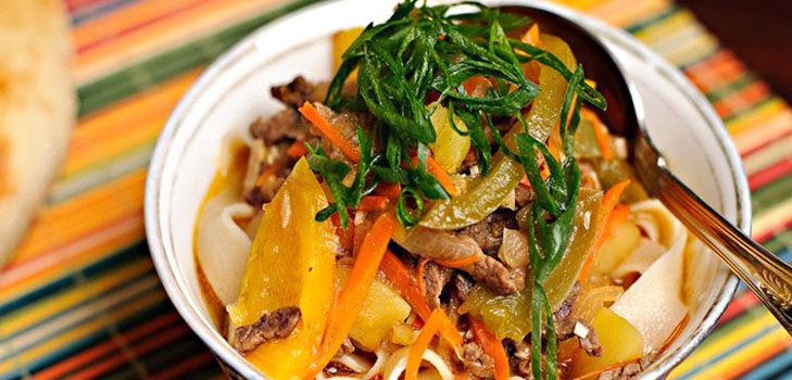 Lagman - receita no Uzbequistão